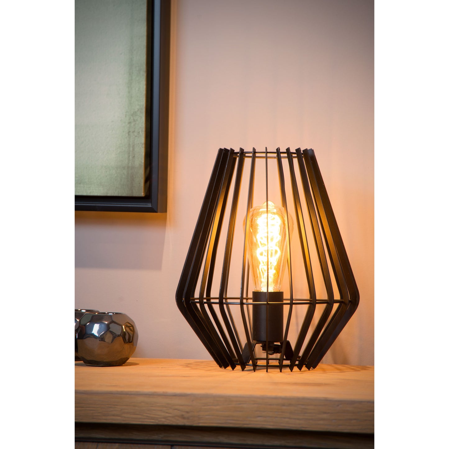 Lucide REDA - Table lamp - 1xE27 - Black