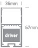 Surface / Suspended Wide Profiles Internal Driver