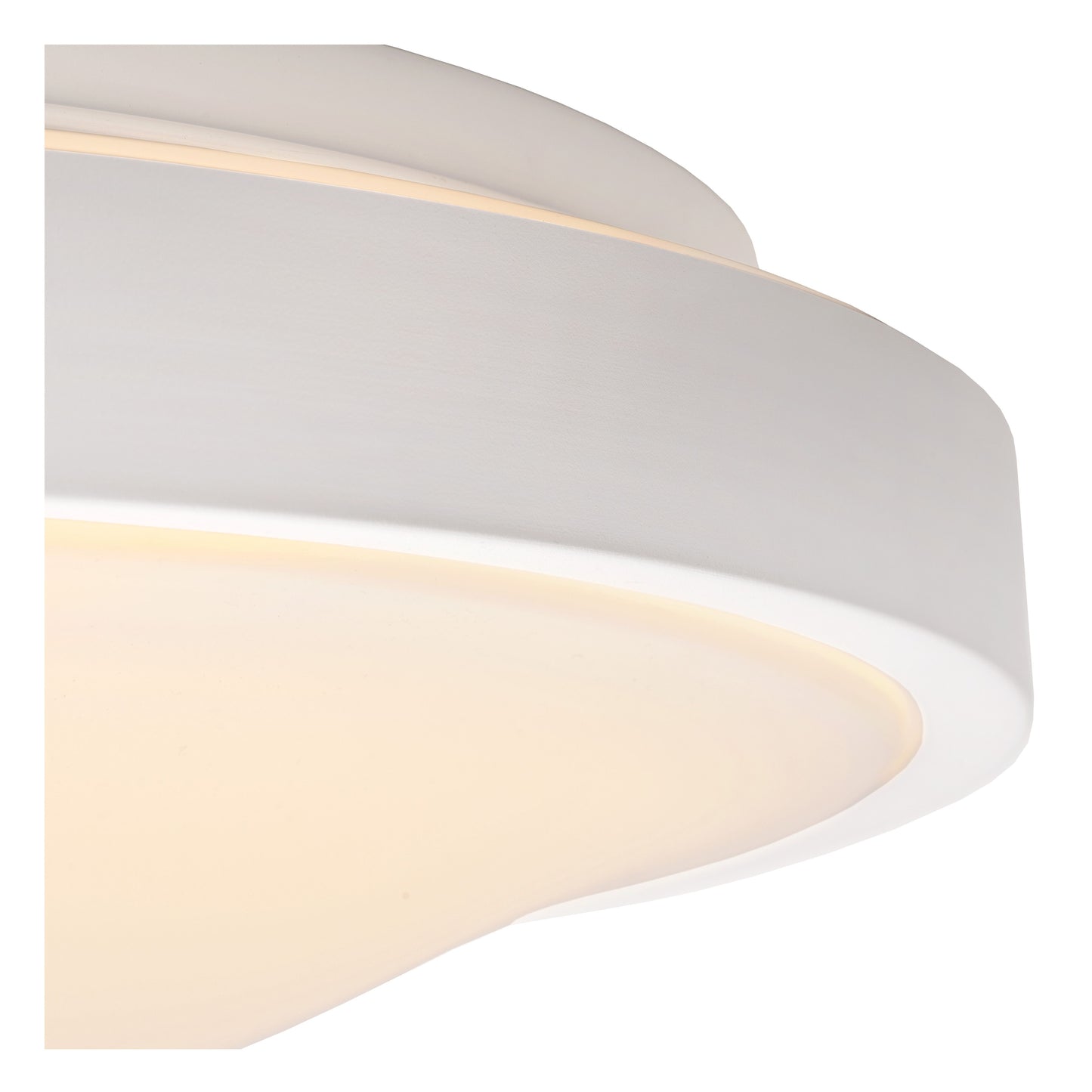 Lucide DASHER - Flush ceiling light Bathroom - Ø 29,3 cm - LED - 1x12W 2700K - IP44 - Motion & Day/Night Sensor - White