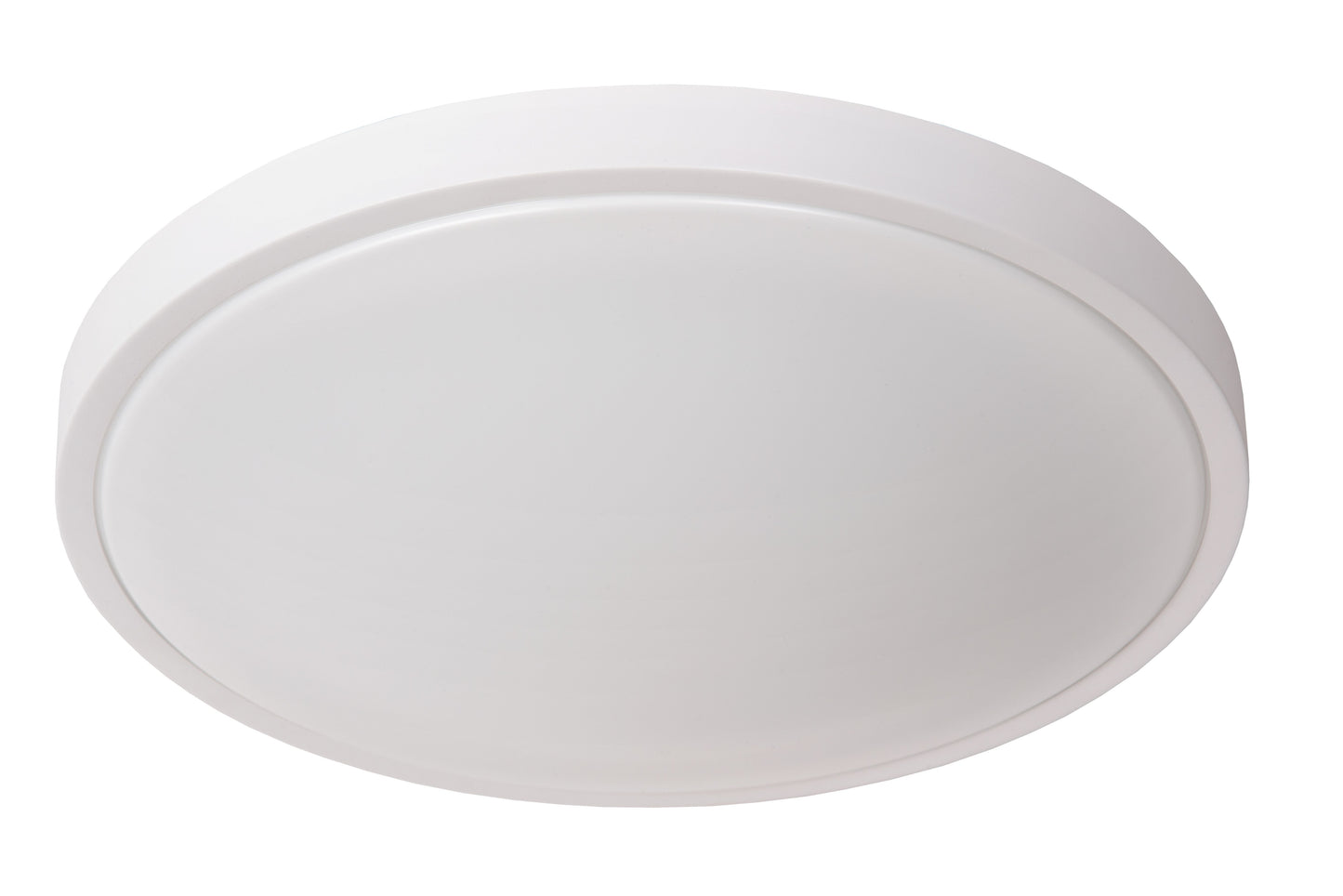 Lucide DASHER - Flush ceiling light Bathroom - Ø 41 cm - LED - 1x24W 2700K - IP44 - Motion & Day/Night Sensor - White