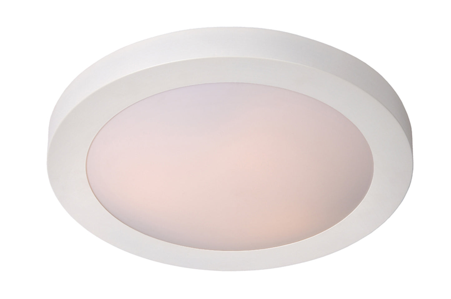 Lucide FRESH - Flush ceiling light Bathroom - Ø 27 cm - 1xE27 - IP44 - White