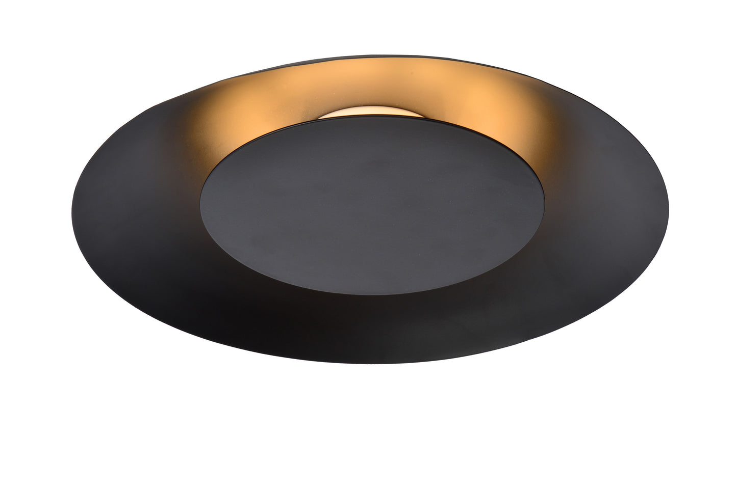 Lucide FOSKAL - Flush ceiling light - Ø 34,5 cm - LED - 1x12W 2700K - Black