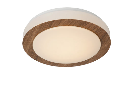 Lucide DIMY - Flush ceiling light Bathroom - Ø 28,6 cm - LED Dim. - 1x12W 3000K - IP21 - 3 StepDim - Natural