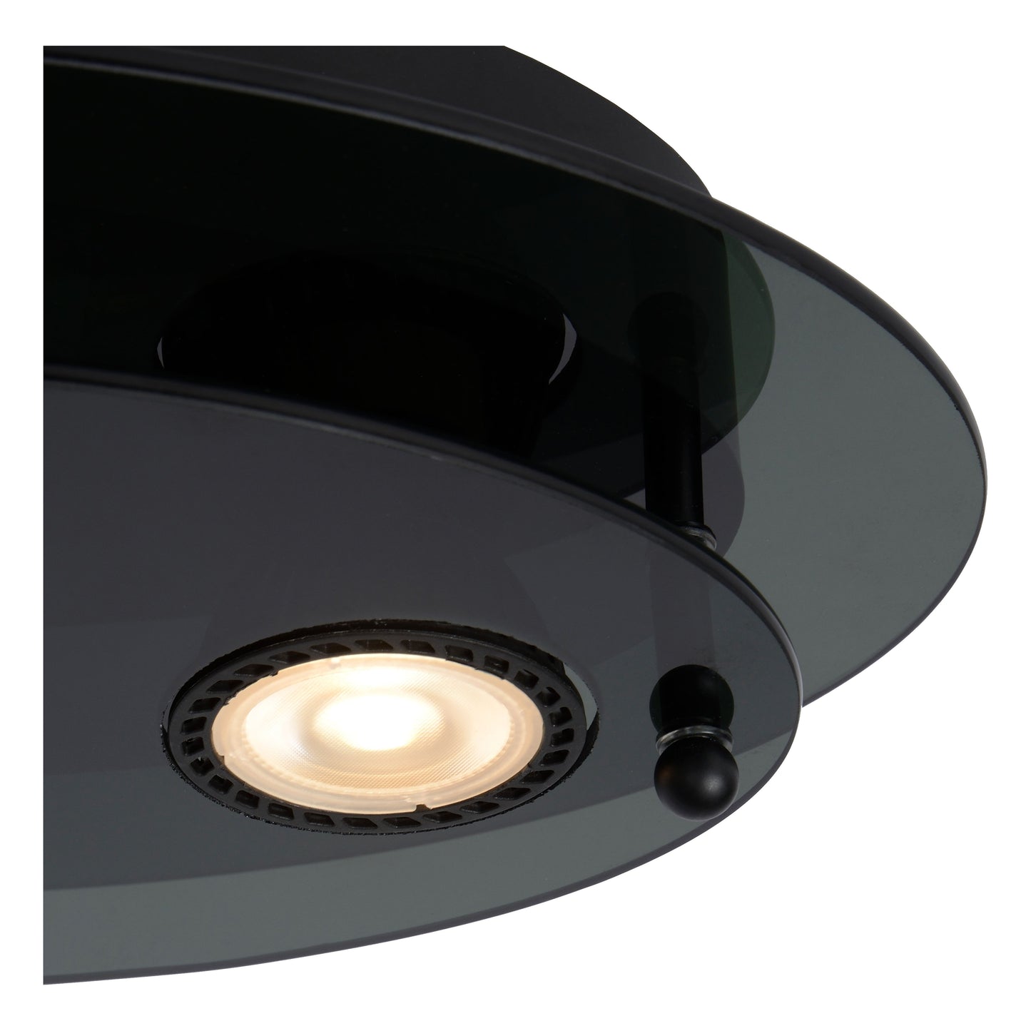 Lucide OKNO - Flush ceiling light - 2xGU10 - Black