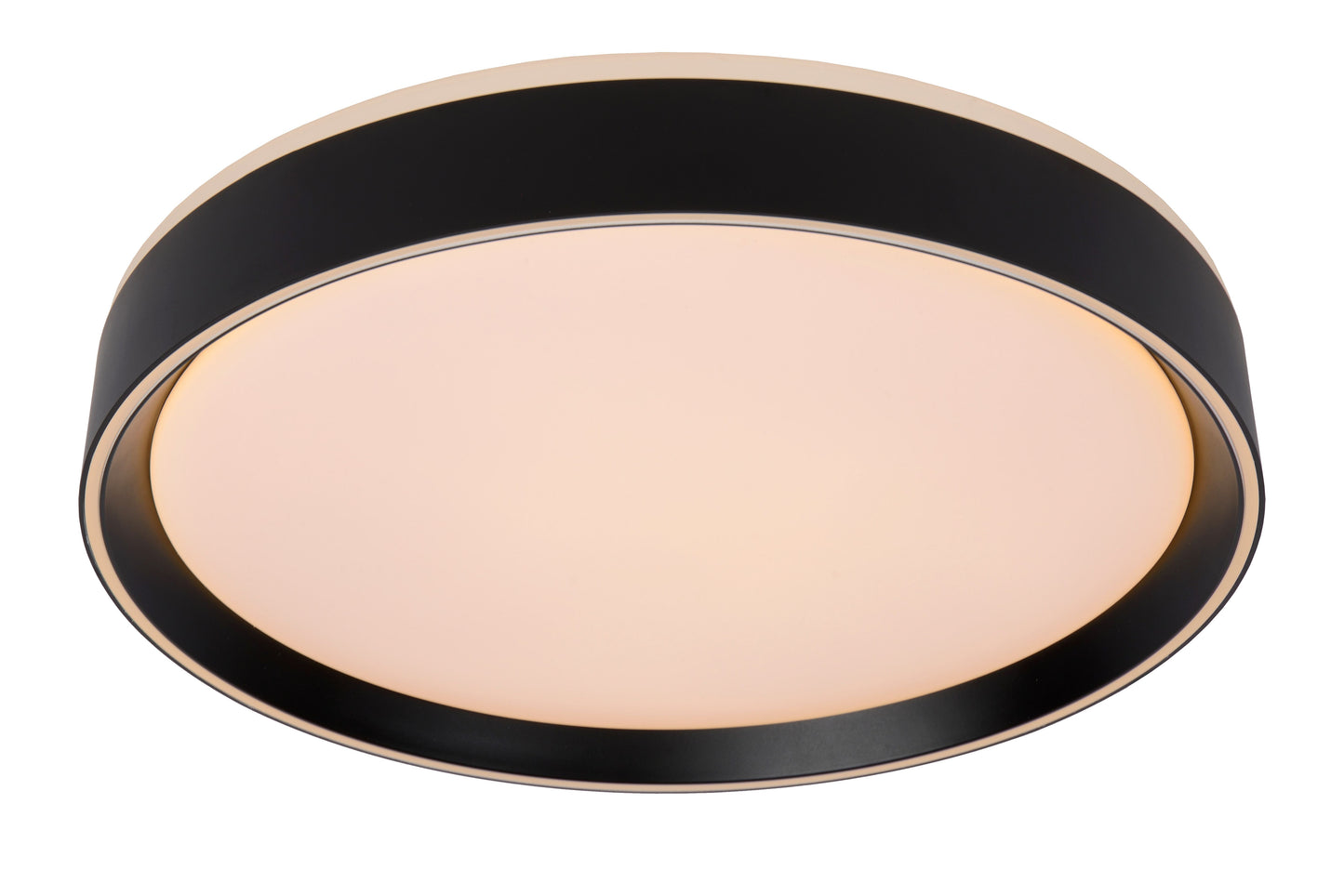 Lucide NURIA - Flush ceiling light - Ø 40 cm - LED Dim. - 1x24W 2700K - 3 StepDim - Black