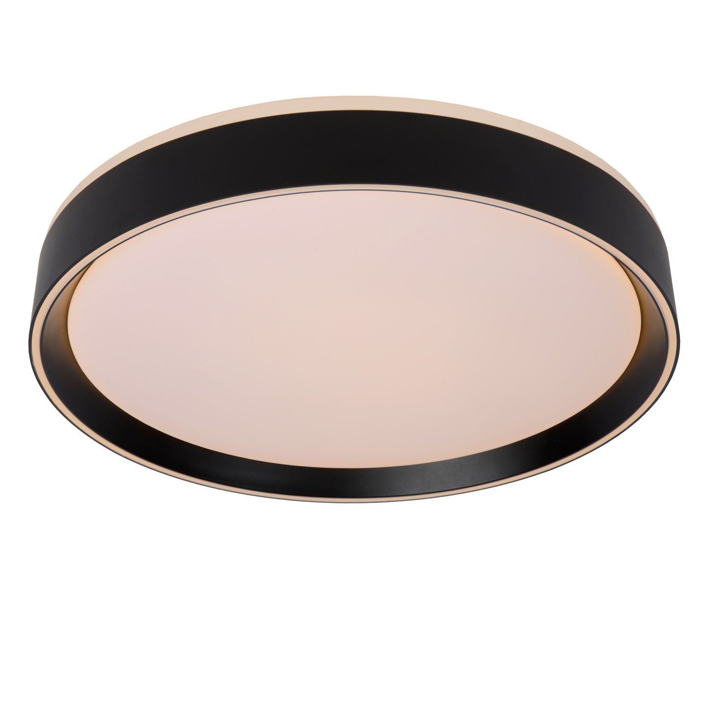 Lucide NURIA - Flush ceiling light - Ø 40 cm - LED Dim. - 1x24W 2700K - 3 StepDim - Black