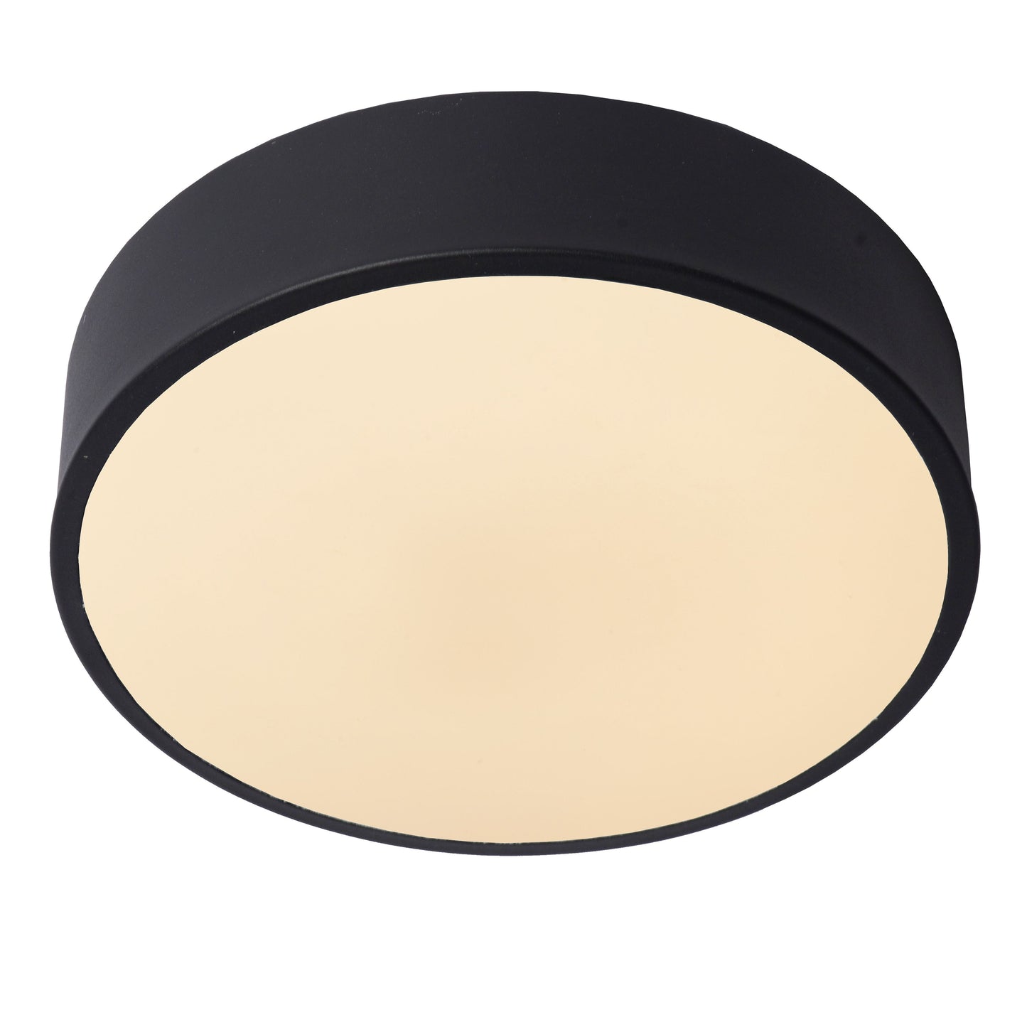 Lucide UNAR - Flush ceiling light - Ø 20 cm - LED Dim. - 1x12W 2700K - 3 StepDim - Black