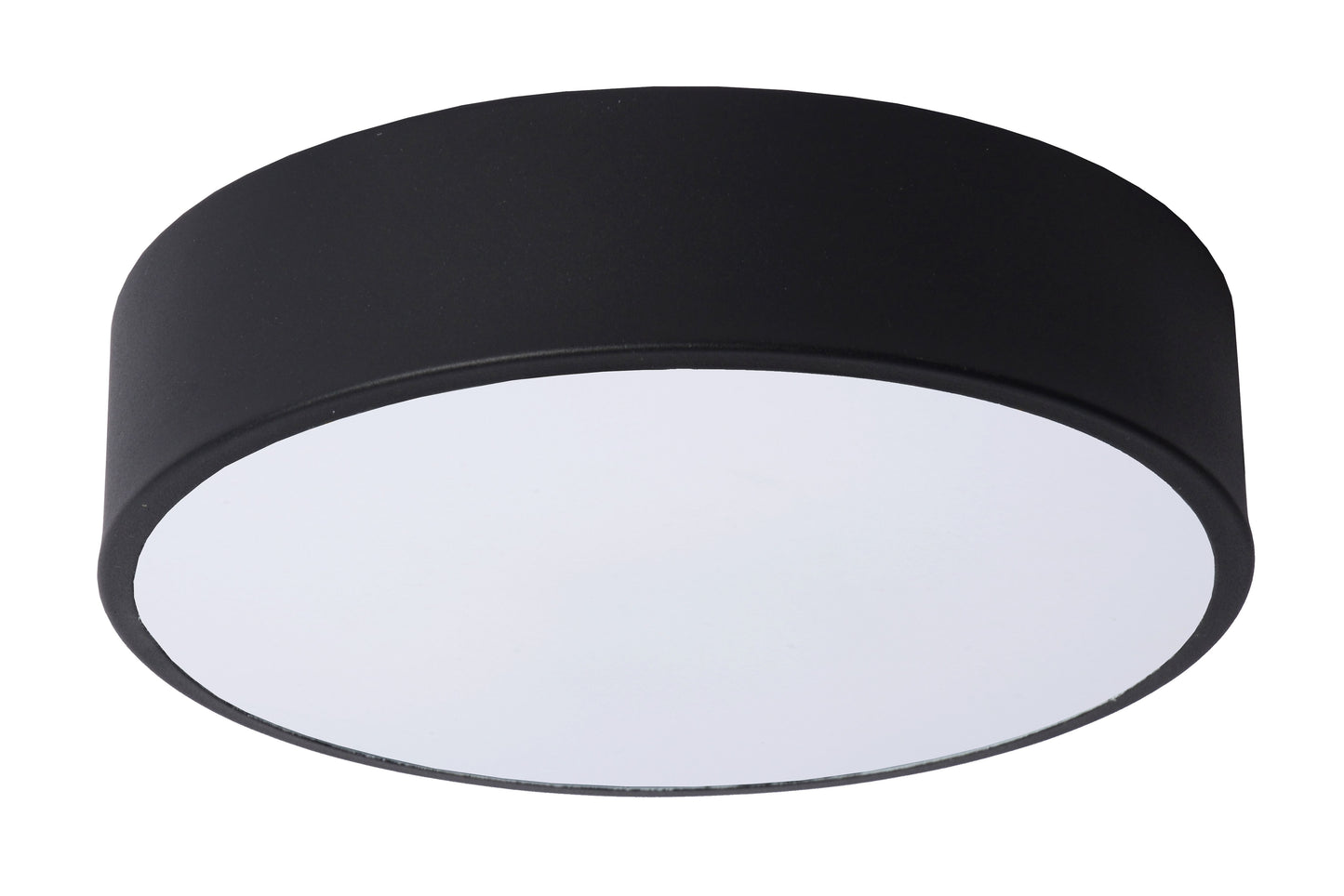 Lucide UNAR - Flush ceiling light - Ø 20 cm - LED Dim. - 1x12W 2700K - 3 StepDim - Black