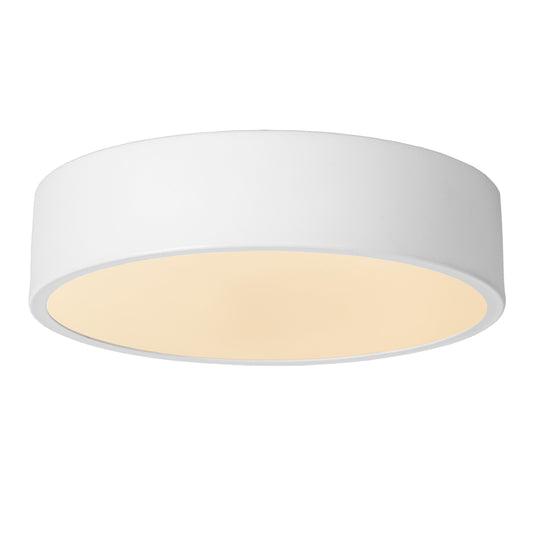 Lucide UNAR - Flush ceiling light - Ø 20 cm - LED Dim. - 1x12W 2700K - 3 StepDim - White