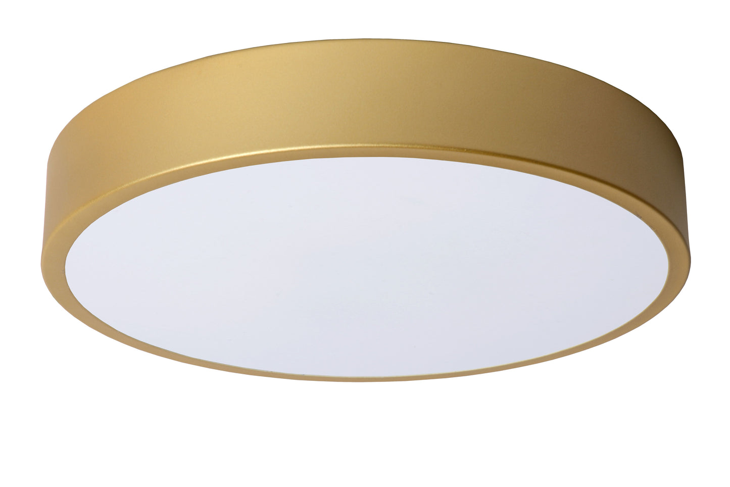 Lucide UNAR - Flush ceiling light - Ø 30 cm - LED Dim. - 1x18W 2700K - 3 StepDim - Matt Gold / Brass