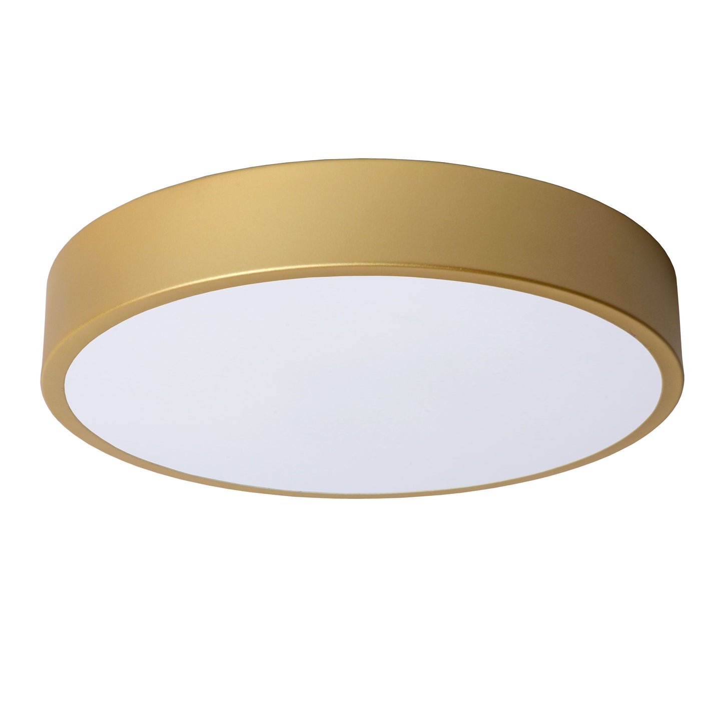 Lucide UNAR - Flush ceiling light - Ø 30 cm - LED Dim. - 1x18W 2700K - 3 StepDim - Matt Gold / Brass