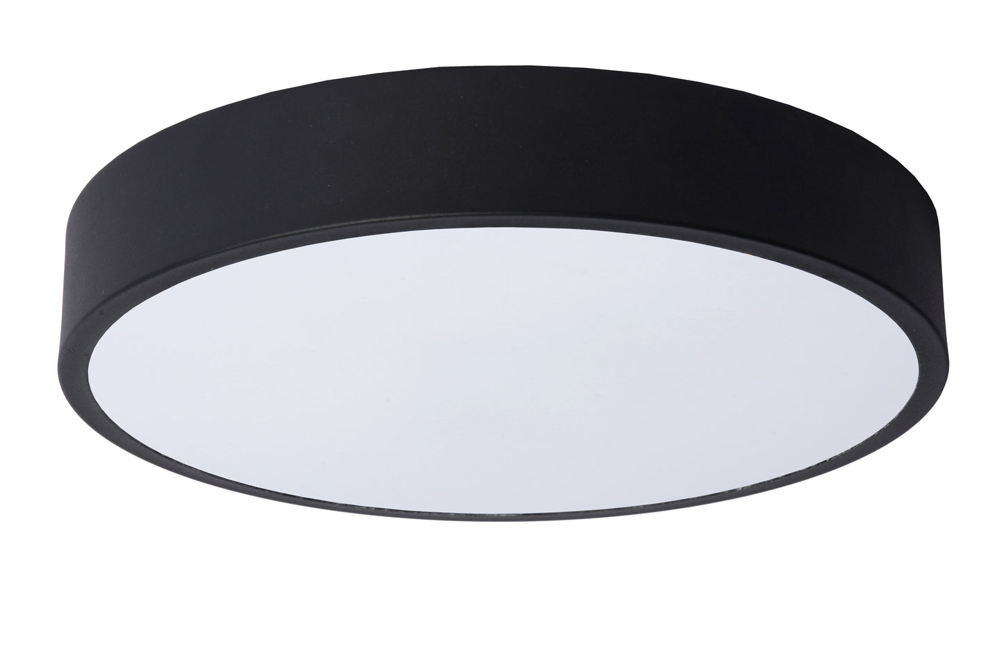 Lucide UNAR - Flush ceiling light - Ø 30 cm - LED Dim. - 1x18W 2700K - 3 StepDim - Black