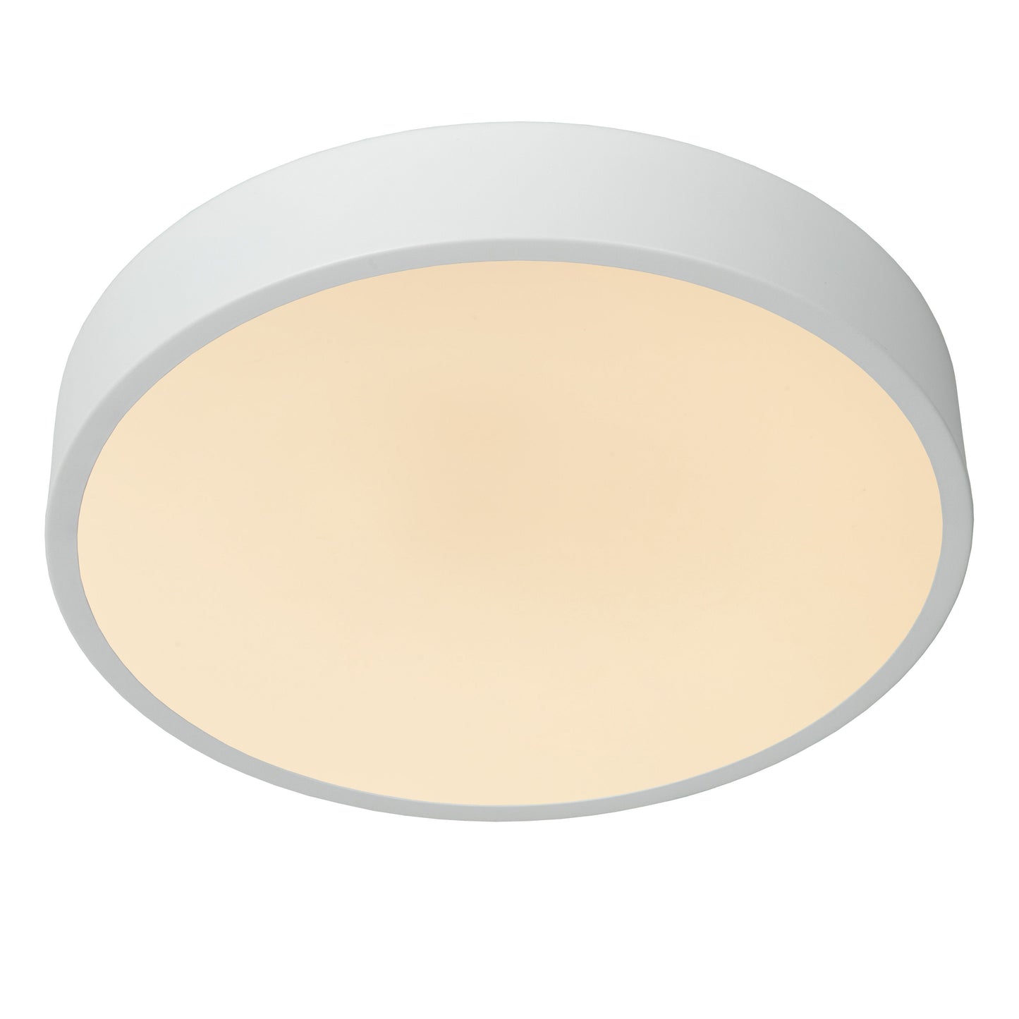 Lucide UNAR - Flush ceiling light - Ø 30 cm - LED Dim. - 1x18W 2700K - 3 StepDim - White