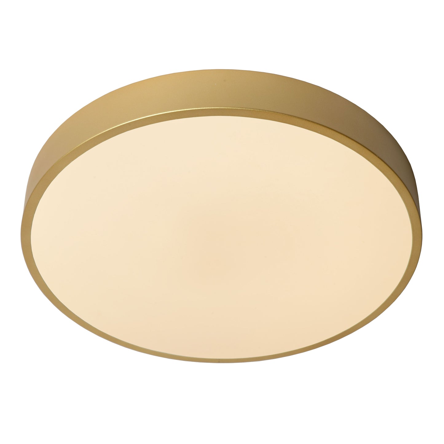 Lucide UNAR - Flush ceiling light - Ø 39,5 cm - LED Dim. - 1x24W 2700K - 3 StepDim - Matt Gold / Brass