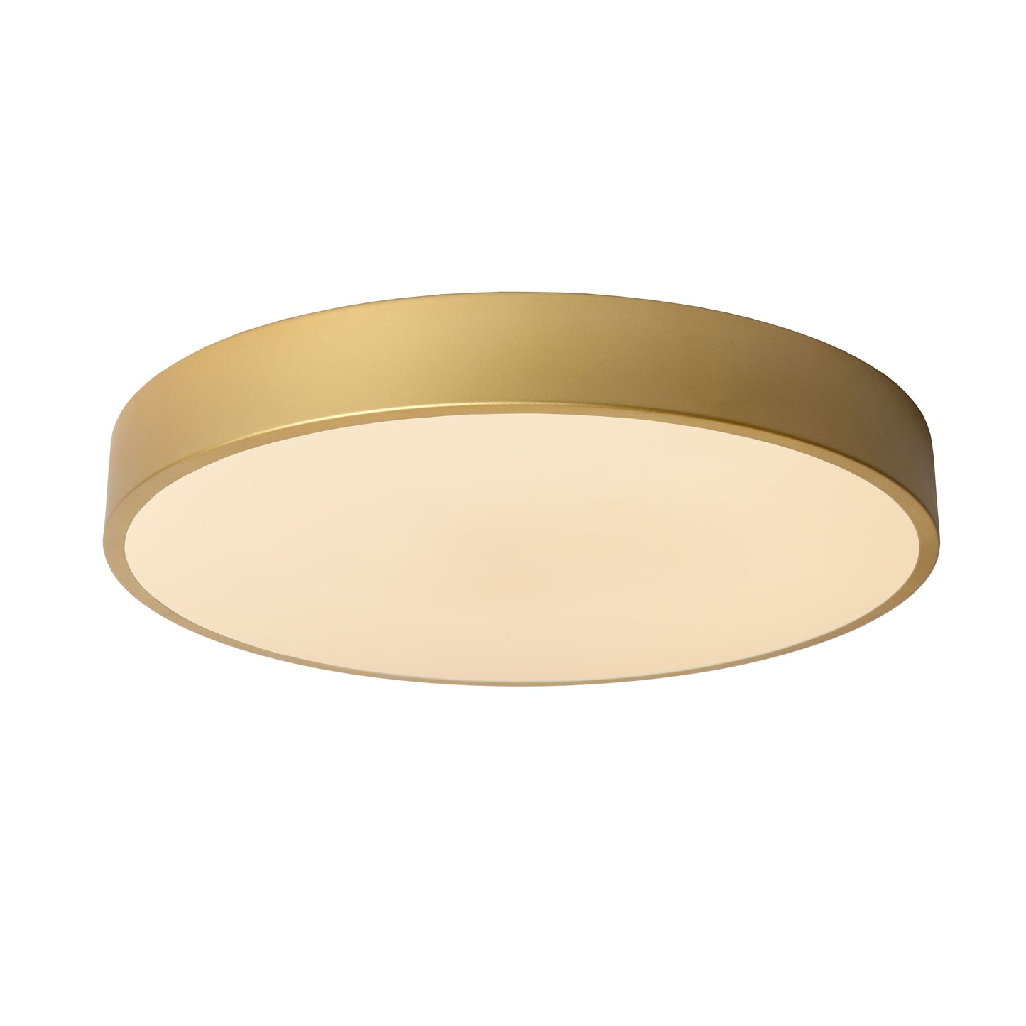 Lucide UNAR - Flush ceiling light - Ø 39,5 cm - LED Dim. - 1x24W 2700K - 3 StepDim - Matt Gold / Brass