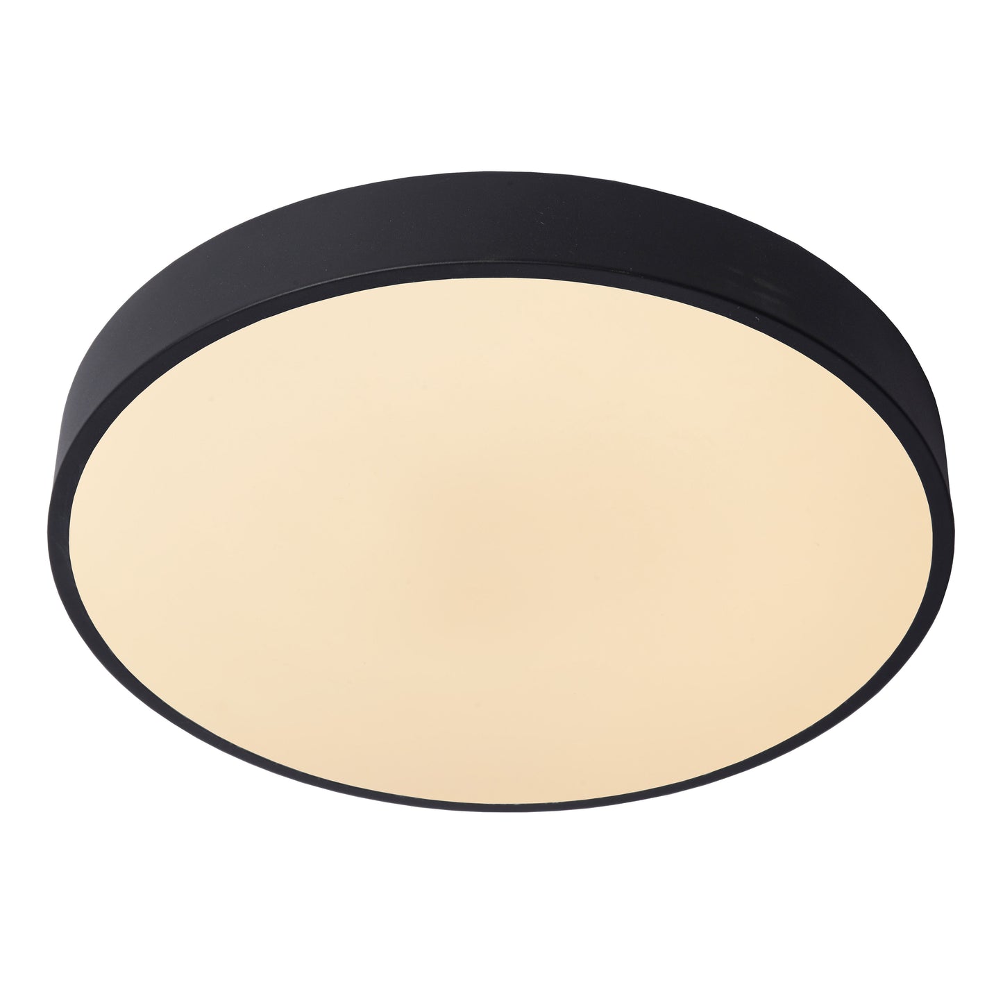 Lucide UNAR - Flush ceiling light - Ø 39,5 cm - LED Dim. - 1x24W 2700K - 3 StepDim - Black