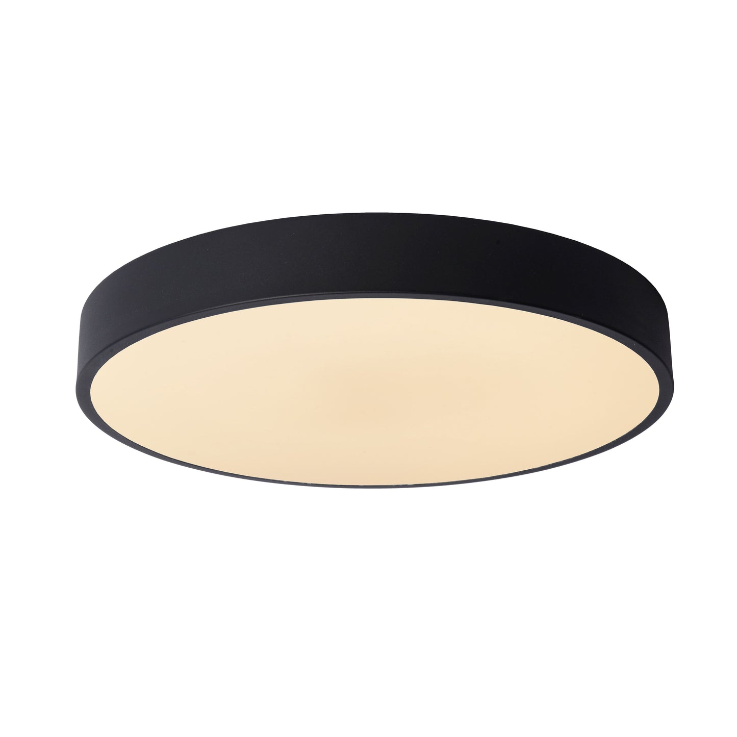 Lucide UNAR - Flush ceiling light - Ø 39,5 cm - LED Dim. - 1x24W 2700K - 3 StepDim - Black