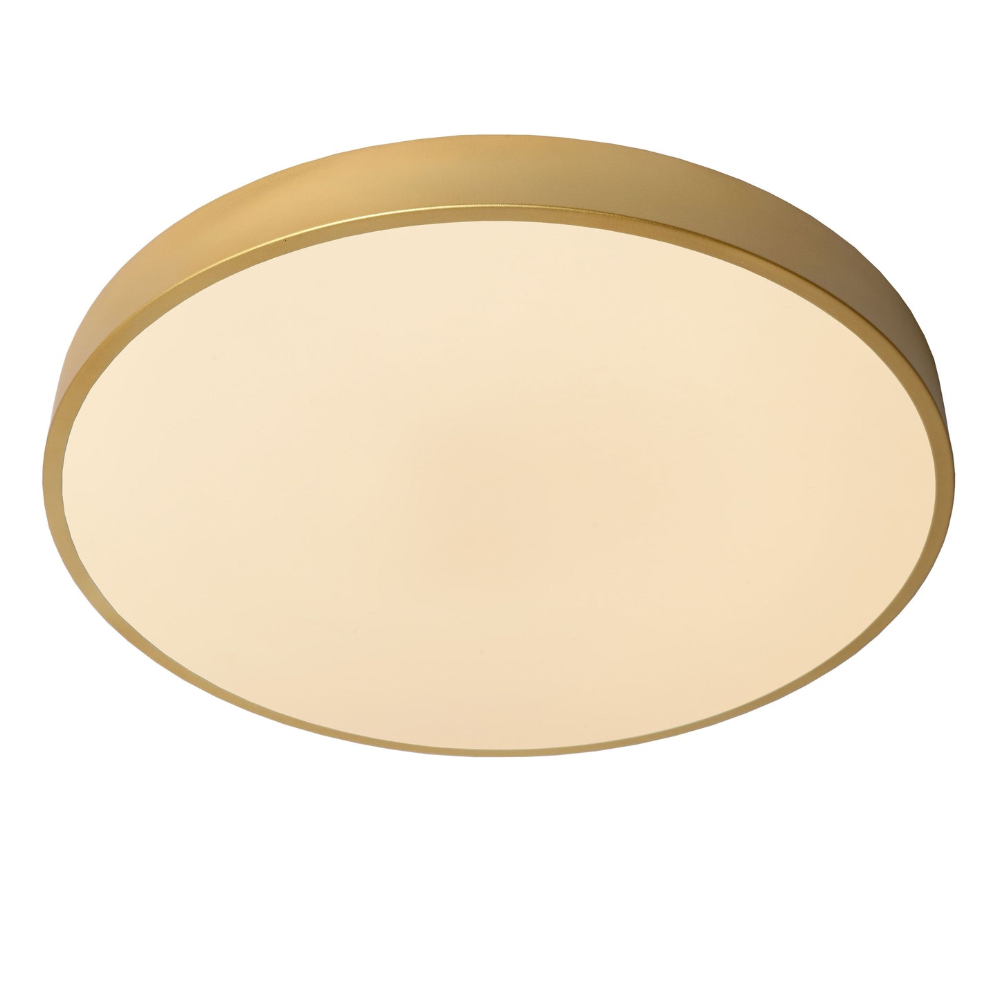 Lucide UNAR - Flush ceiling light - Ø 49,5 cm - LED Dim. - 1x36W 2700K - 3 StepDim - Matt Gold / Brass