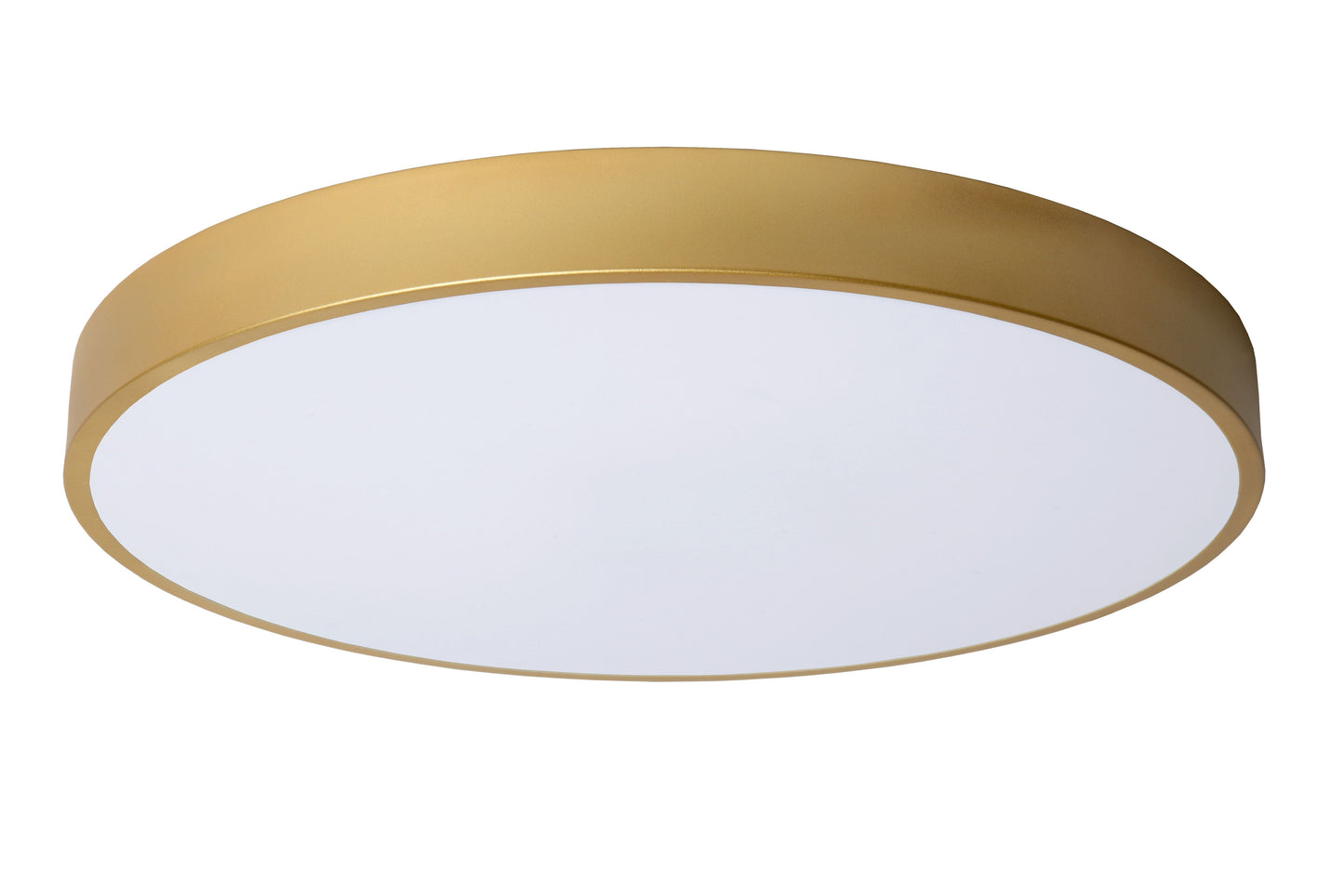 Lucide UNAR - Flush ceiling light - Ø 49,5 cm - LED Dim. - 1x36W 2700K - 3 StepDim - Matt Gold / Brass