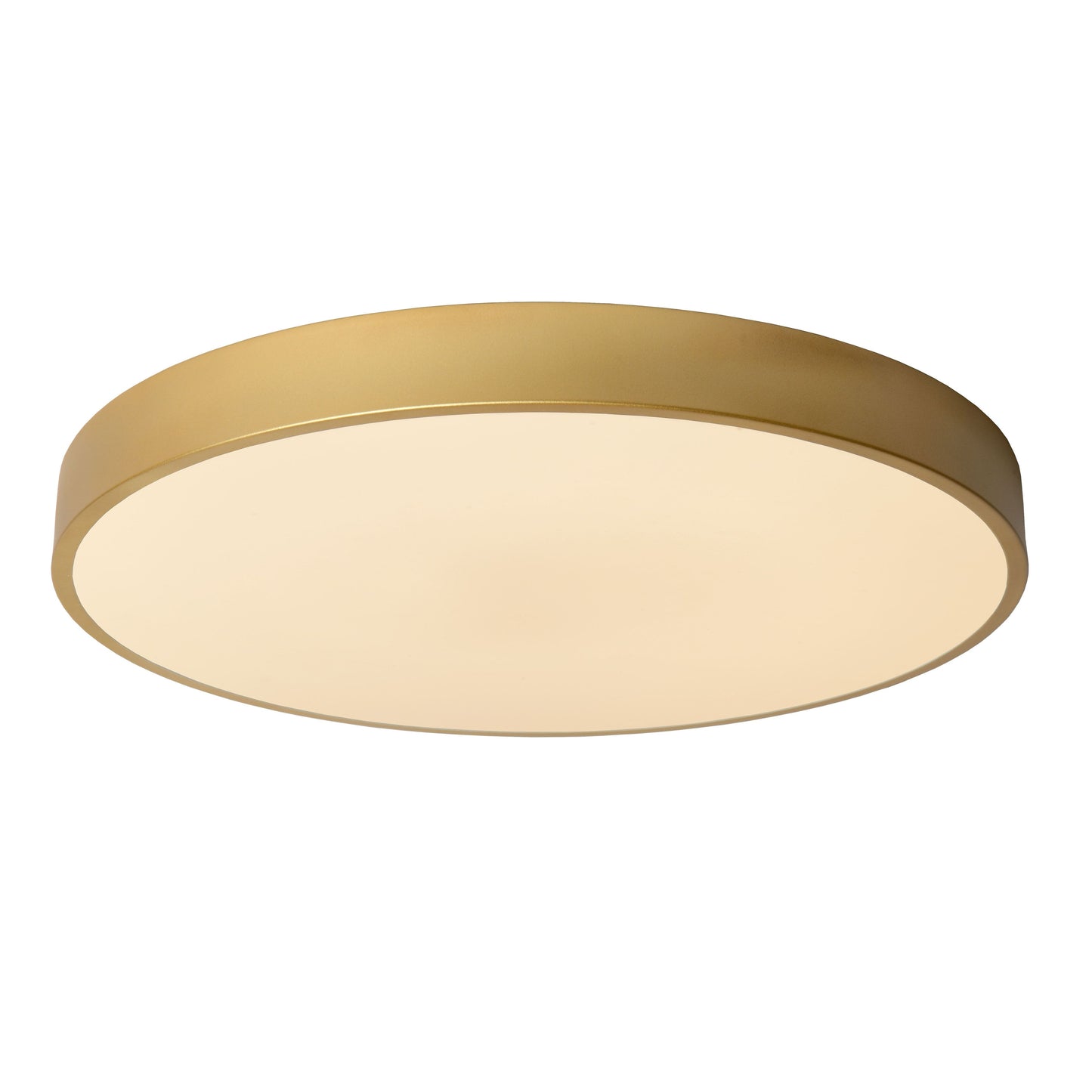 Lucide UNAR - Flush ceiling light - Ø 49,5 cm - LED Dim. - 1x36W 2700K - 3 StepDim - Matt Gold / Brass