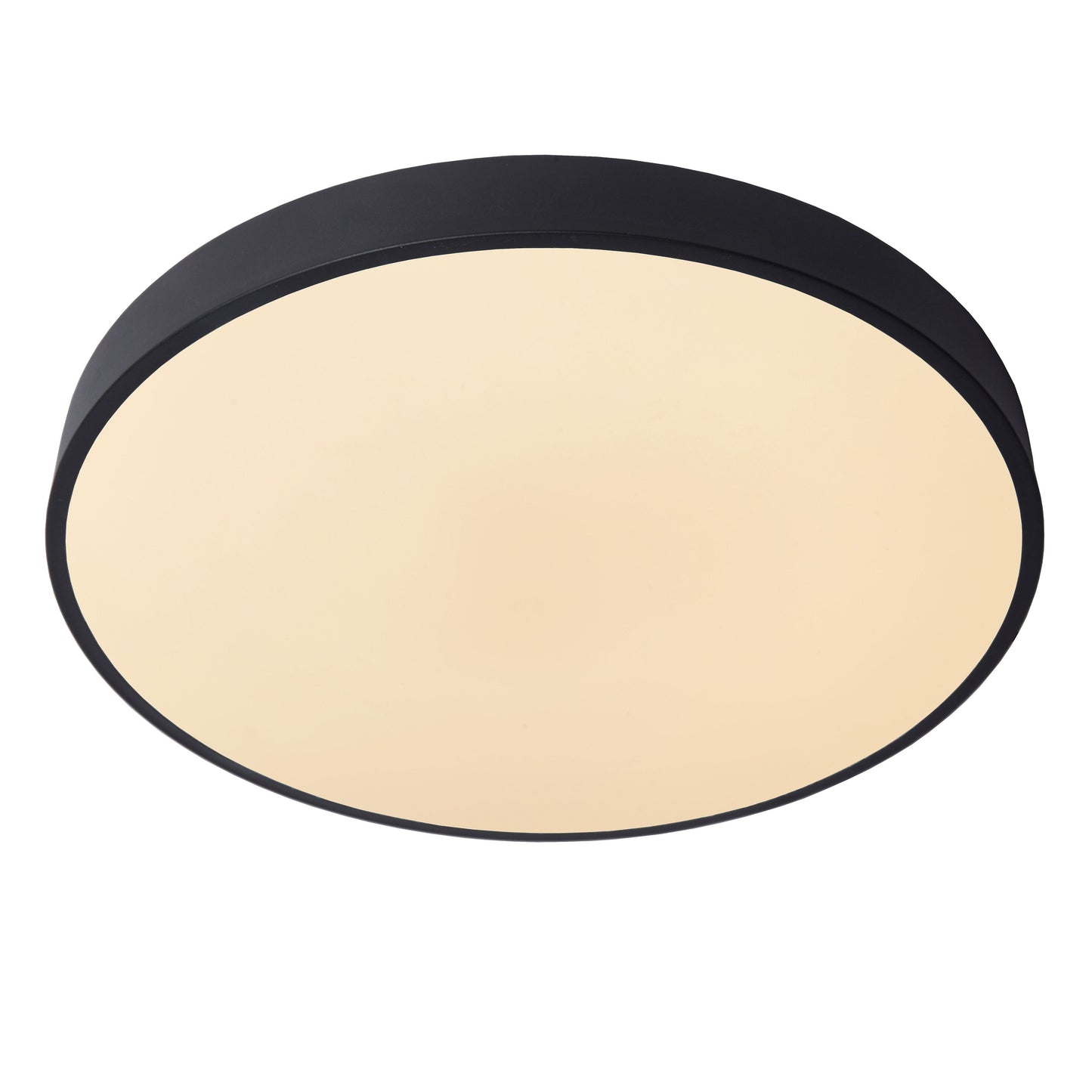 Lucide UNAR - Flush ceiling light - Ø 49,5 cm - LED Dim. - 1x36W 2700K - 3 StepDim - Black