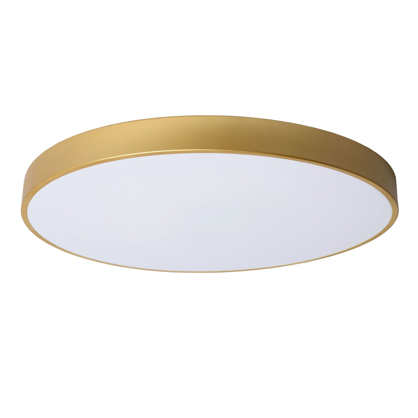 Lucide UNAR - Flush ceiling light - Ø 60 cm - LED Dim. - 1x60W 2700K - 3 StepDim - Matt Gold / Brass