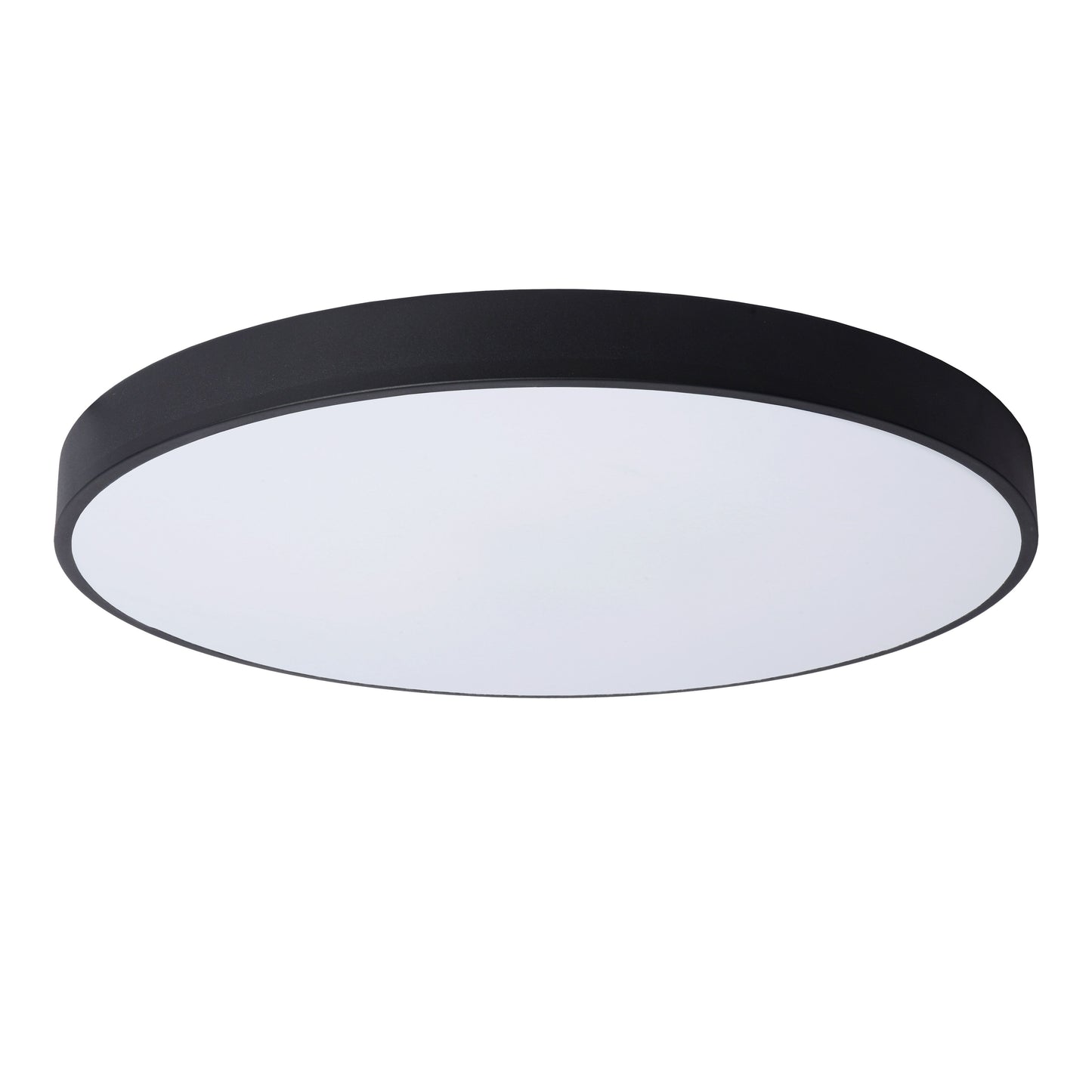 Lucide UNAR - Flush ceiling light - Ø 60 cm - LED Dim. - 1x60W 2700K - 3 StepDim - Black