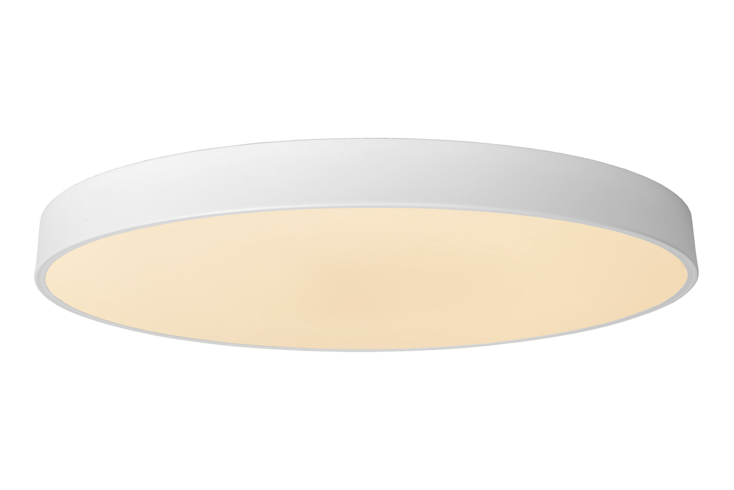 Lucide UNAR - Flush ceiling light - Ø 60 cm - LED Dim. - 1x60W 2700K - 3 StepDim - White