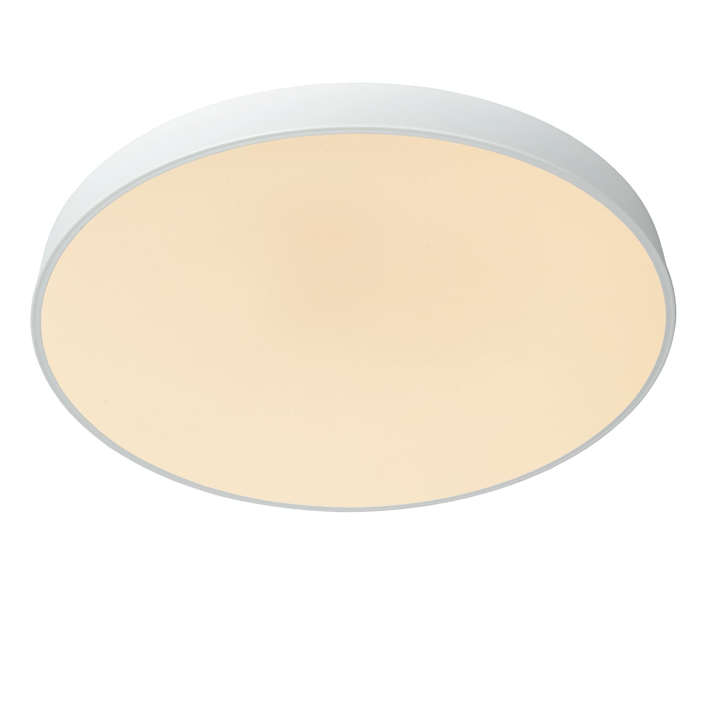 Lucide UNAR - Flush ceiling light - Ø 60 cm - LED Dim. - 1x60W 2700K - 3 StepDim - White