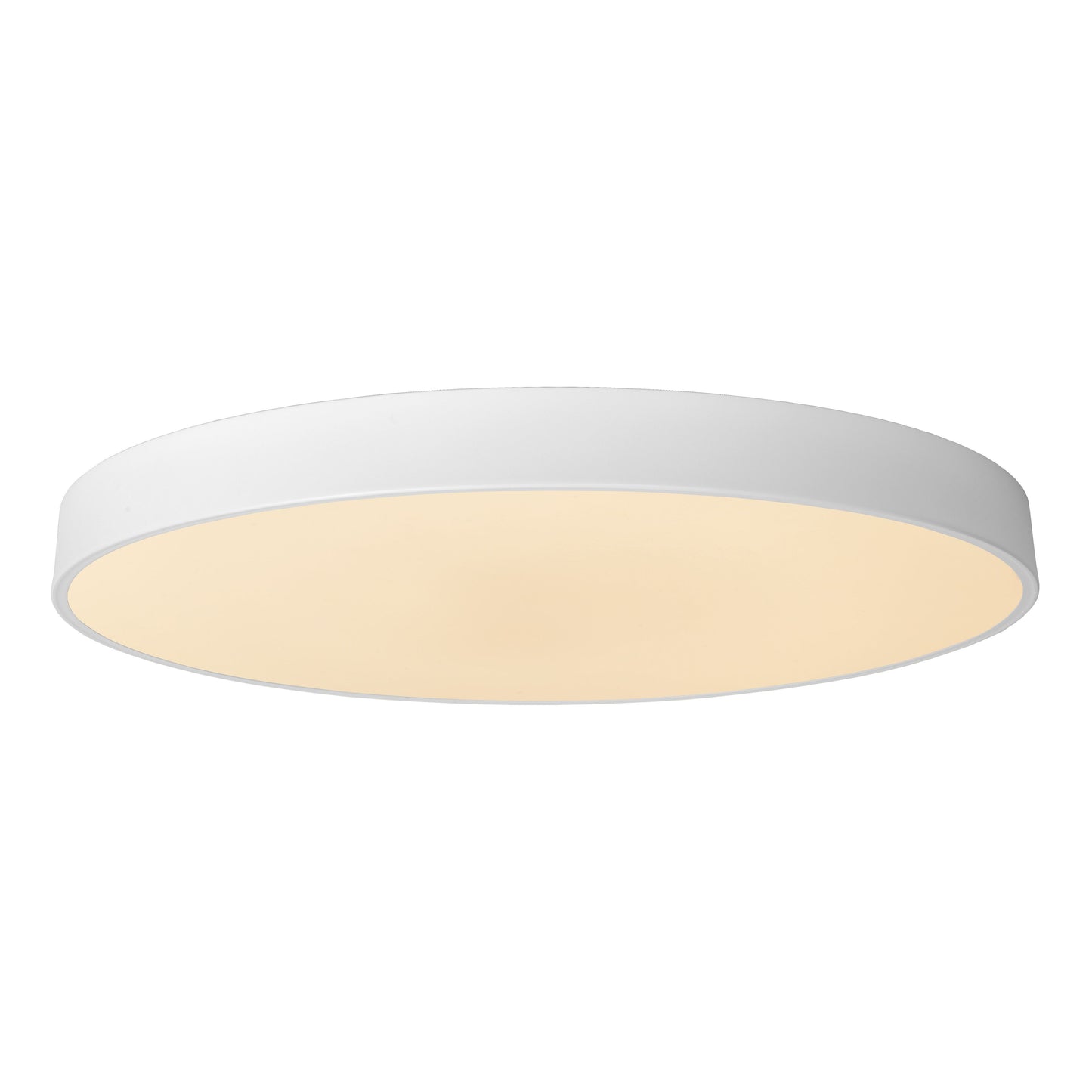 Lucide UNAR - Flush ceiling light - Ø 60 cm - LED Dim. - 1x60W 2700K - 3 StepDim - White