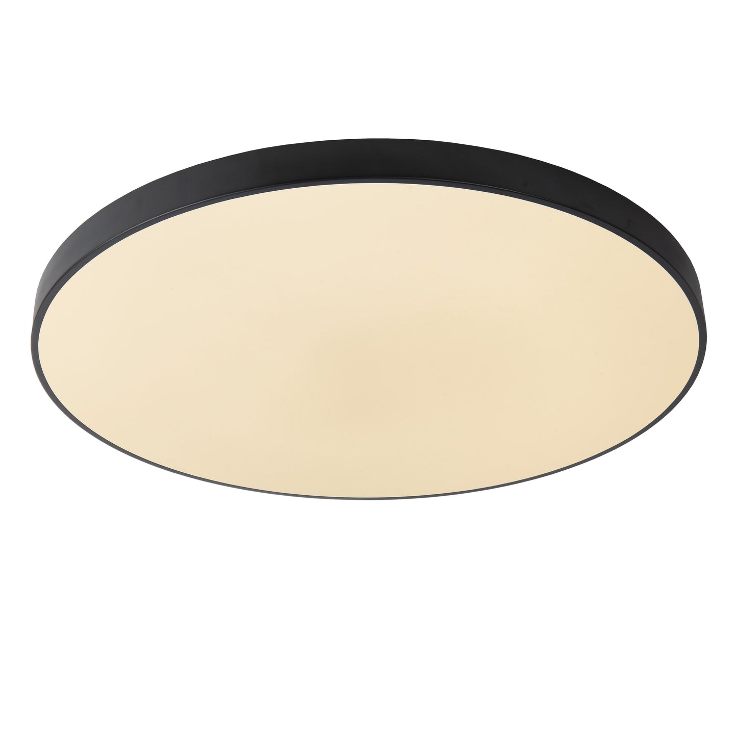 Lucide UNAR - Flush ceiling light - Ø 80 cm - LED Dim. - 1x80W 2700K - 3 StepDim - Black