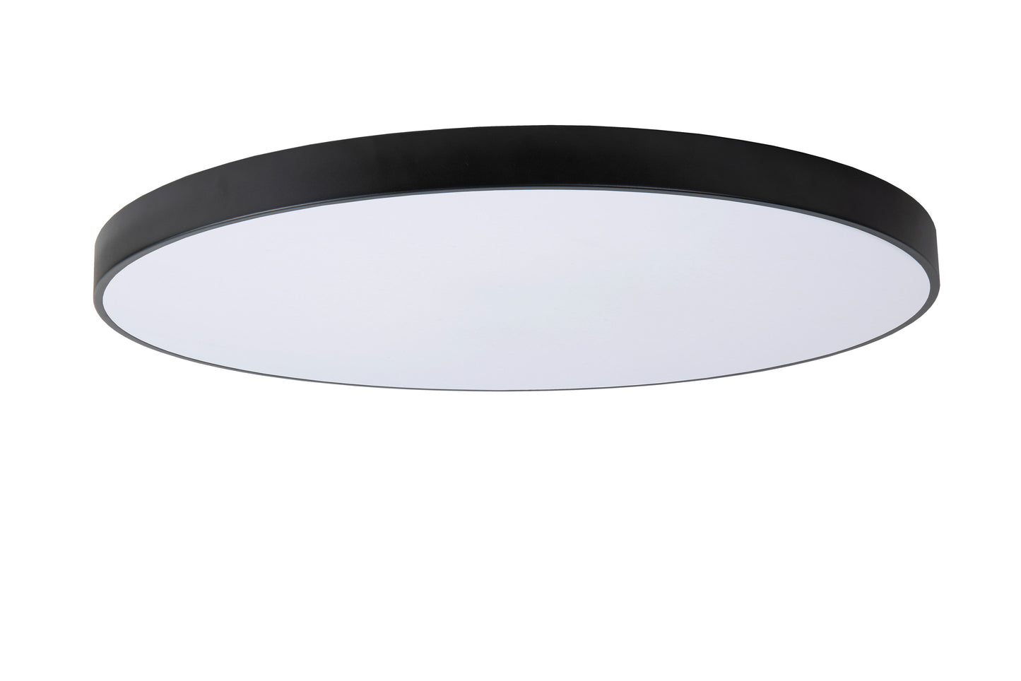 Lucide UNAR - Flush ceiling light - Ø 80 cm - LED Dim. - 1x80W 2700K - 3 StepDim - Black