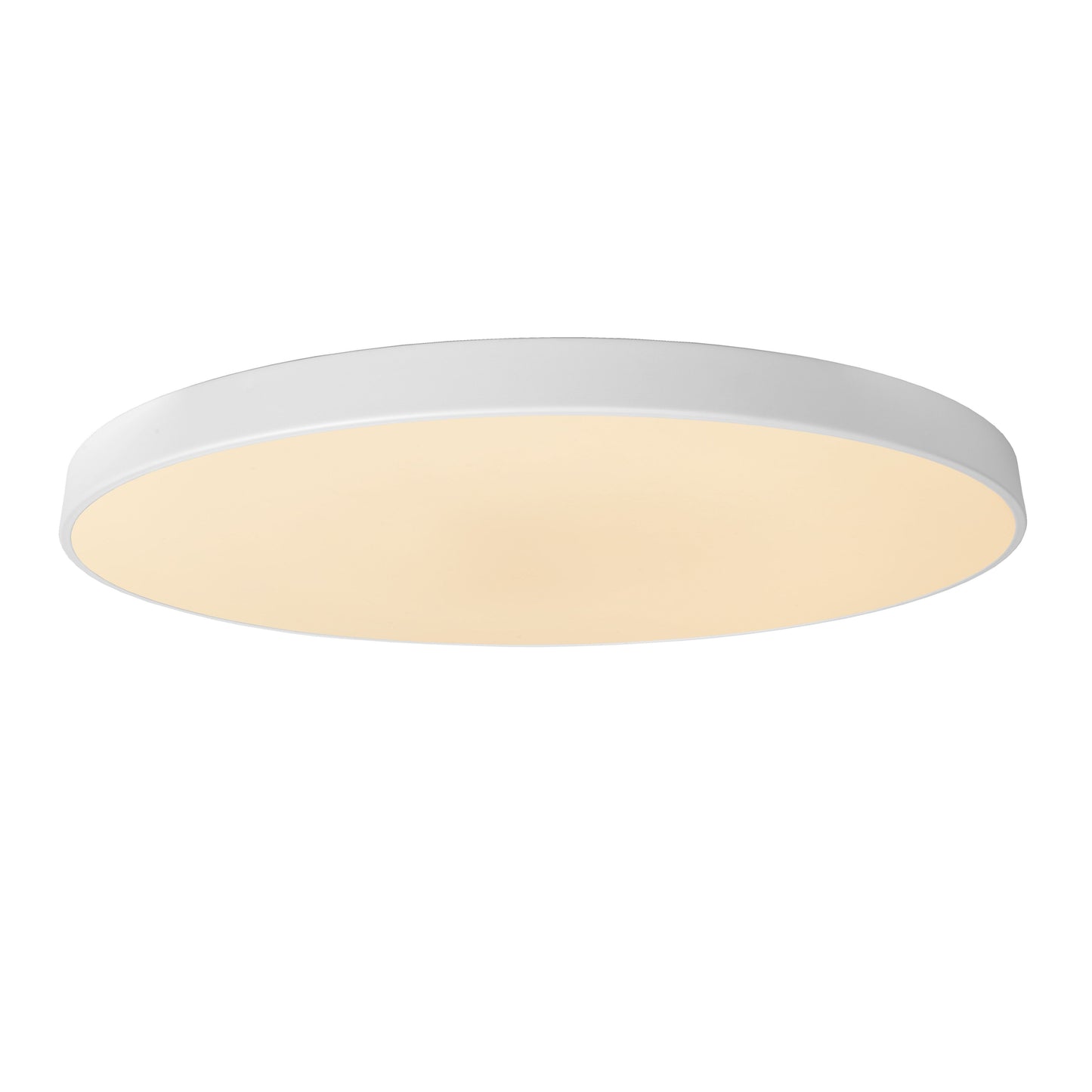 Lucide UNAR - Flush ceiling light - Ø 80 cm - LED Dim. - 1x80W 2700K - 3 StepDim - White