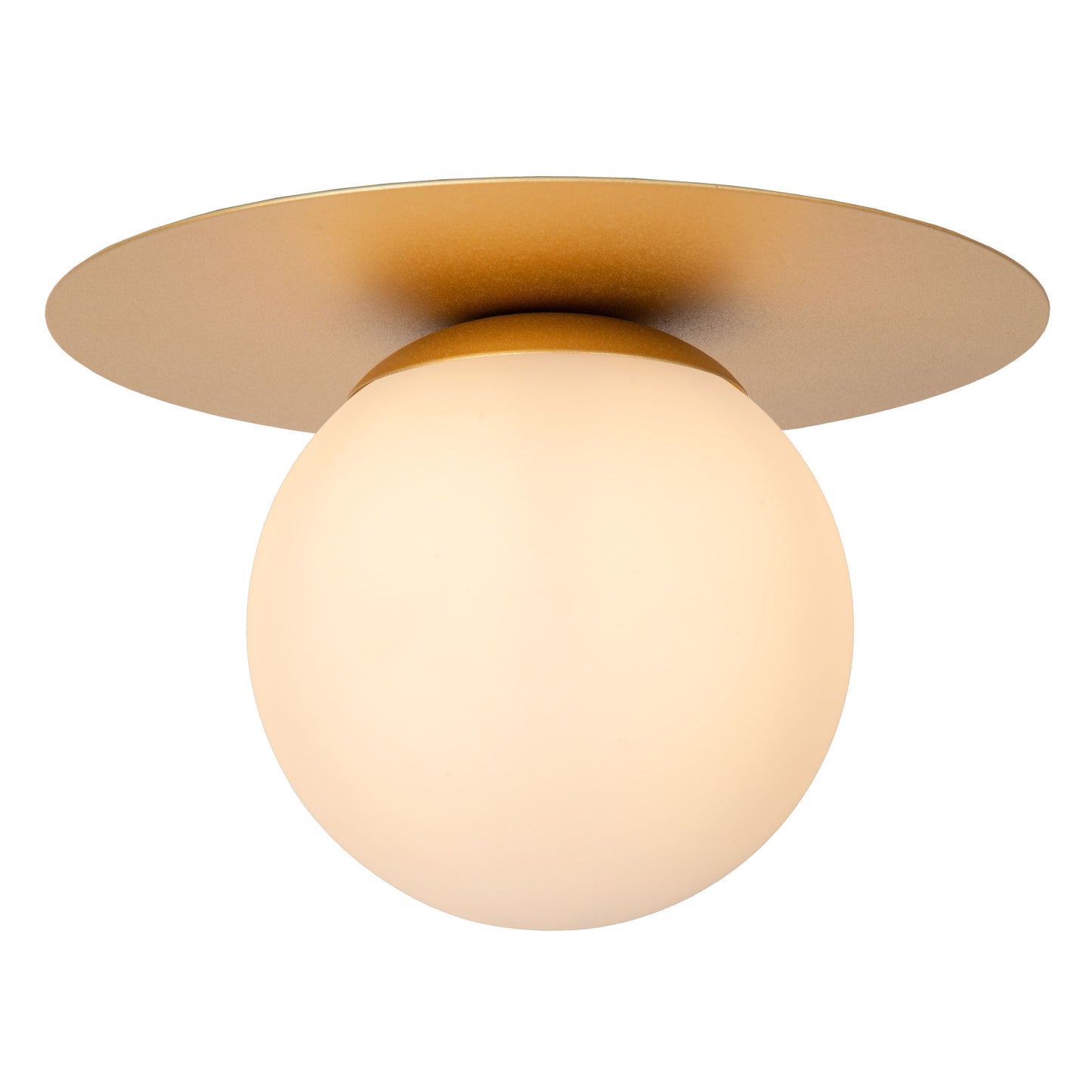 Lucide TRICIA - Flush ceiling light - Ø 25 cm - 1xE27 - Matt Gold / Brass