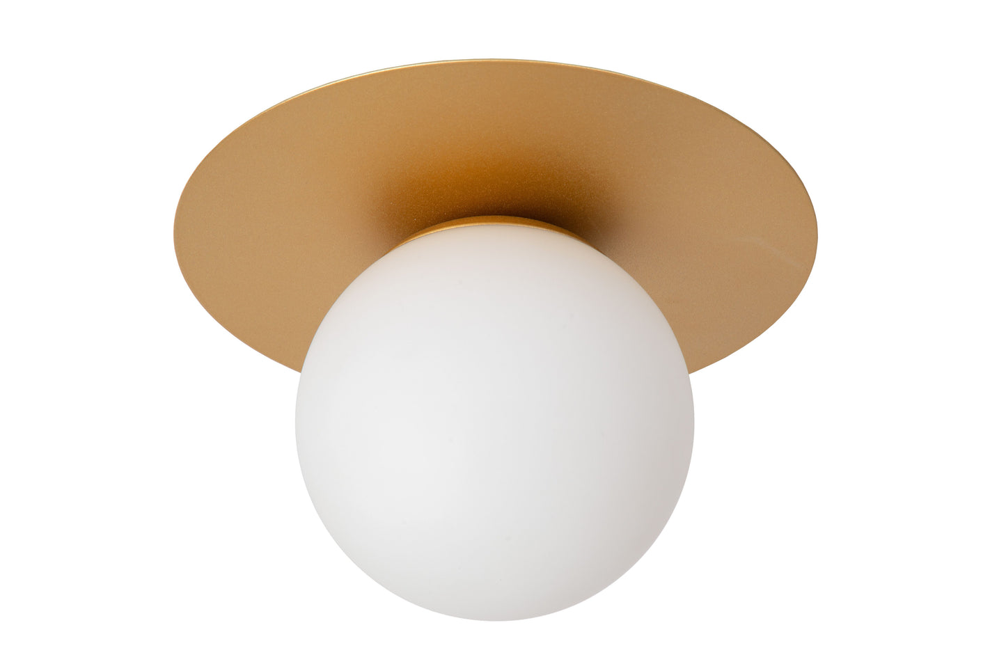 Lucide TRICIA - Flush ceiling light - Ø 25 cm - 1xE27 - Matt Gold / Brass