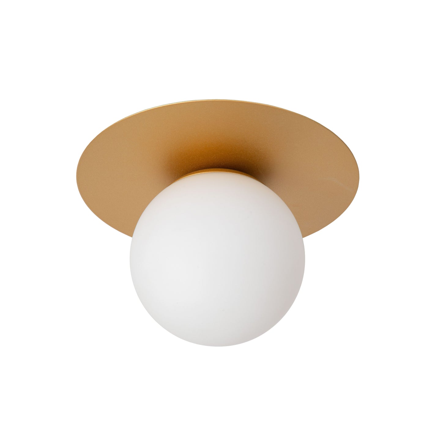 Lucide TRICIA - Flush ceiling light - Ø 25 cm - 1xE27 - Matt Gold / Brass