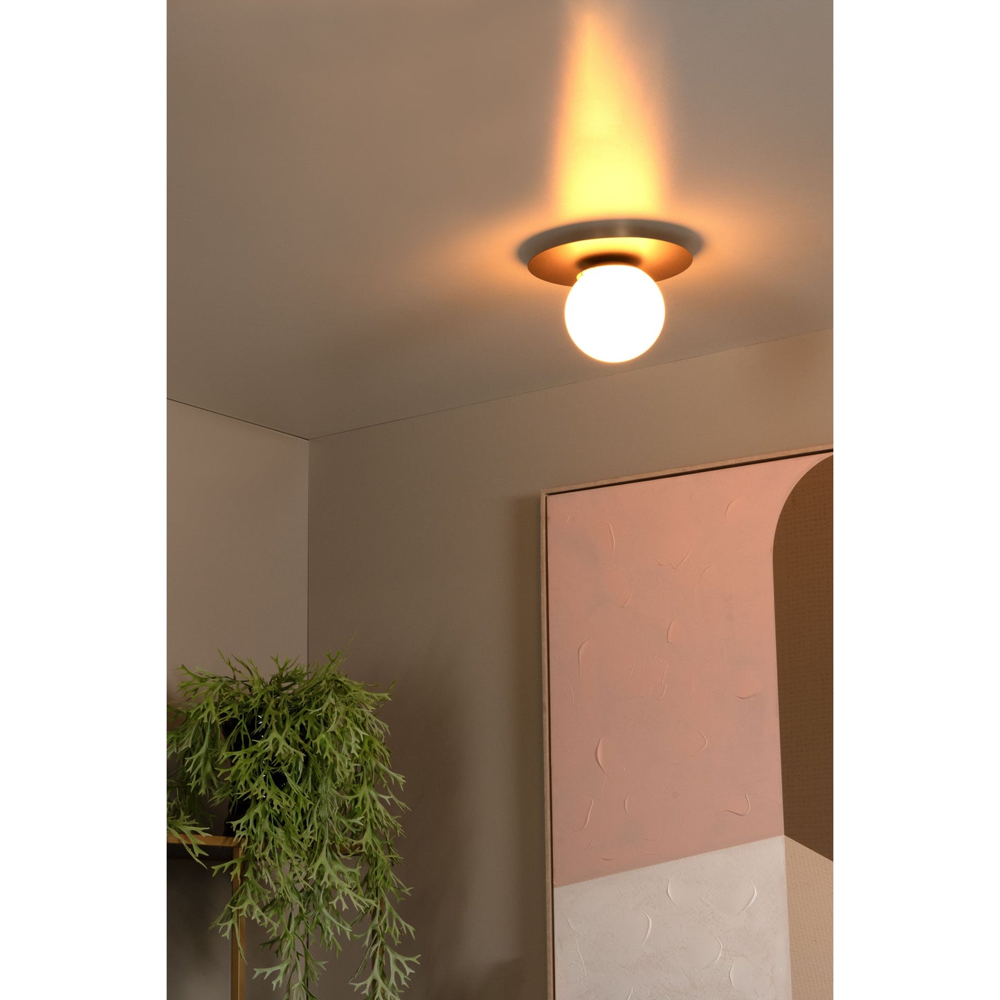 Lucide TRICIA - Flush ceiling light - Ø 25 cm - 1xE27 - Matt Gold / Brass