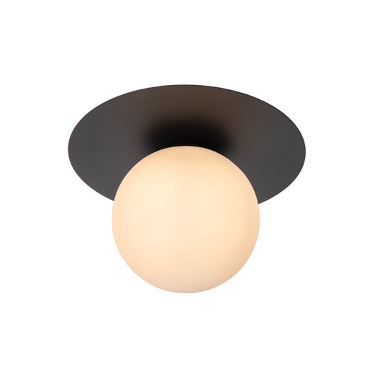 Lucide TRICIA - Flush ceiling light - Ø 25 cm - 1xE27 - Black