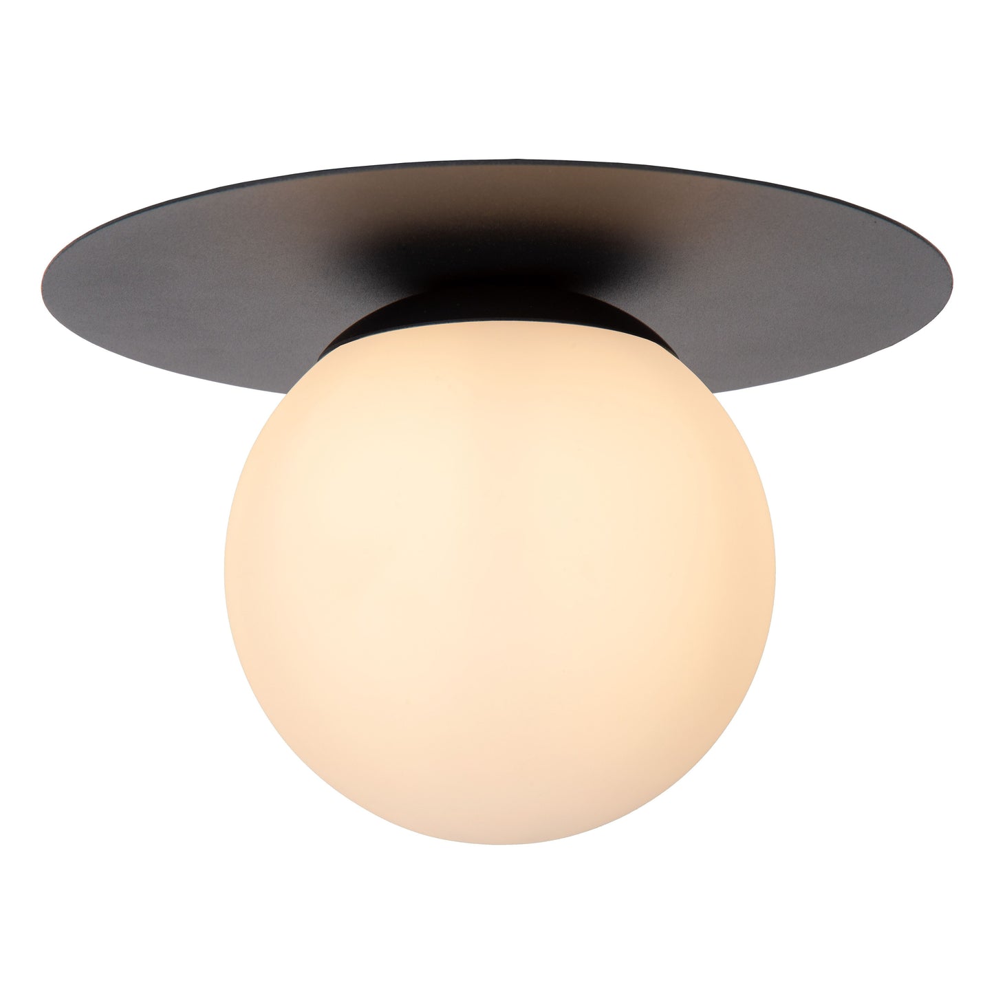 Lucide TRICIA - Flush ceiling light - Ø 25 cm - 1xE27 - Black