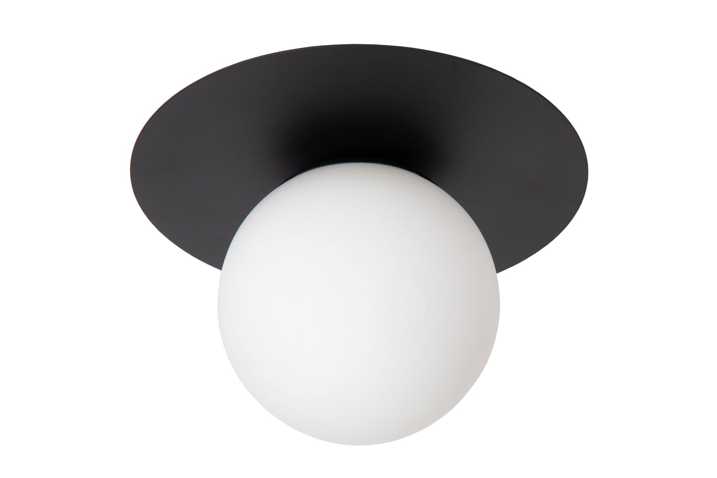 Lucide TRICIA - Flush ceiling light - Ø 25 cm - 1xE27 - Black