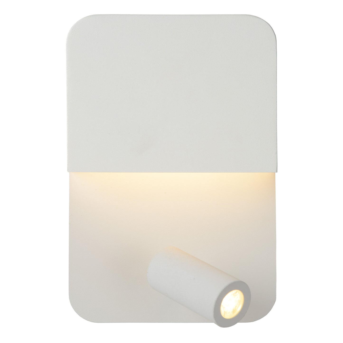 Lucide BOXER - Bedside lamp / Wall light - LED - 3000K - With USB charging point - White