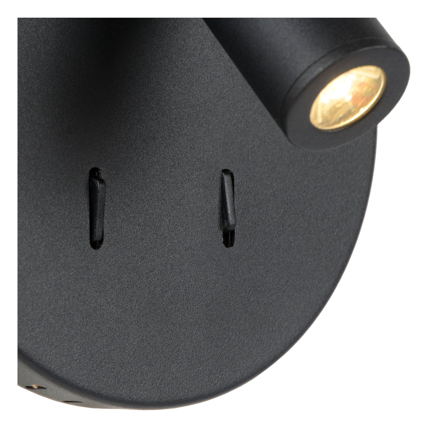 Lucide BENTJER - Bedside lamp / Wall light - Ø 14 cm - LED - 3000K - Black
