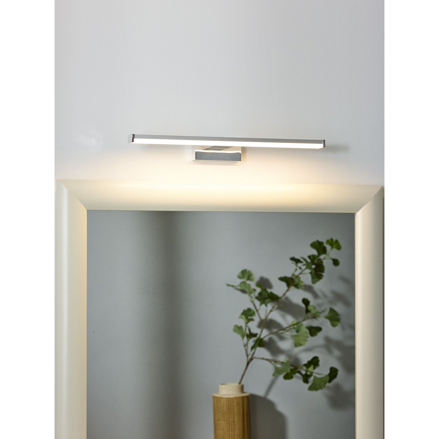 Lucide ONNO - Mirror light Bathroom - LED - 1x8W 3000K - IP44 - Satin Chrome