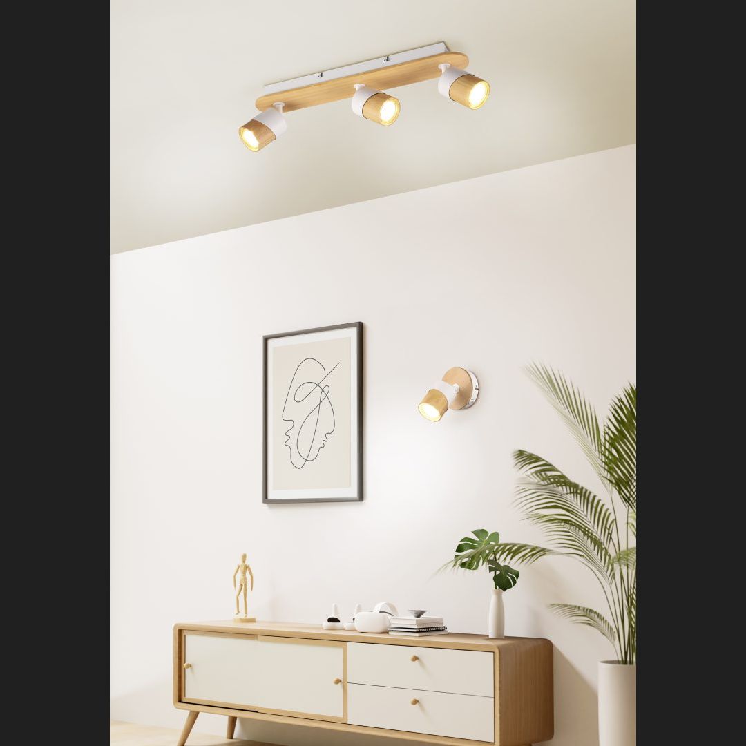 Aruni  - Spot - Wood Coloured - Trio