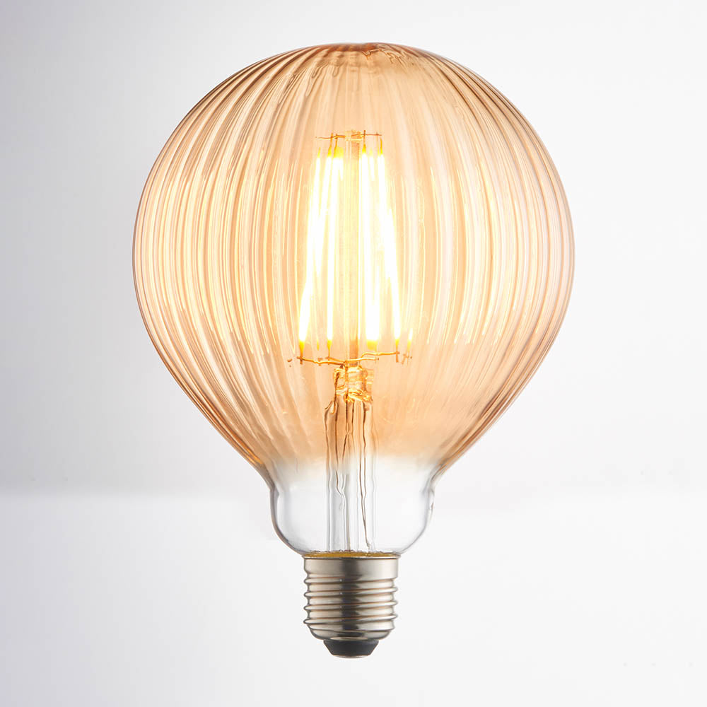 Ribb E27 LED filament 125mm dia