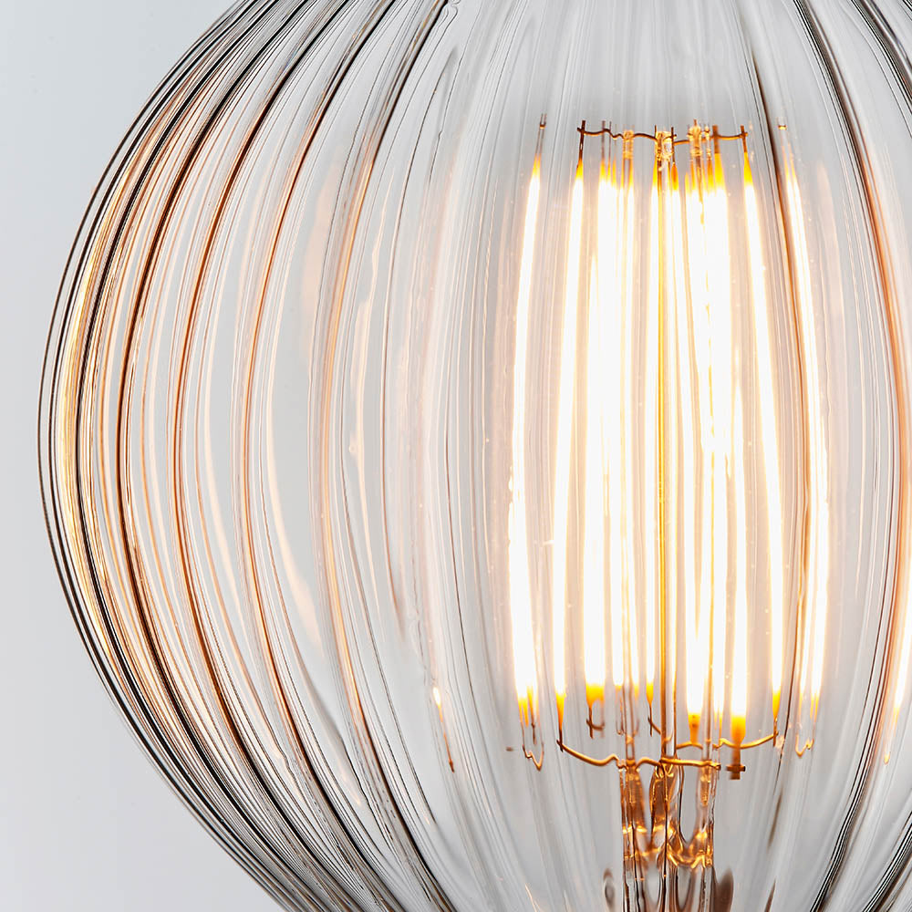Ribb E27 LED filament 125mm dia