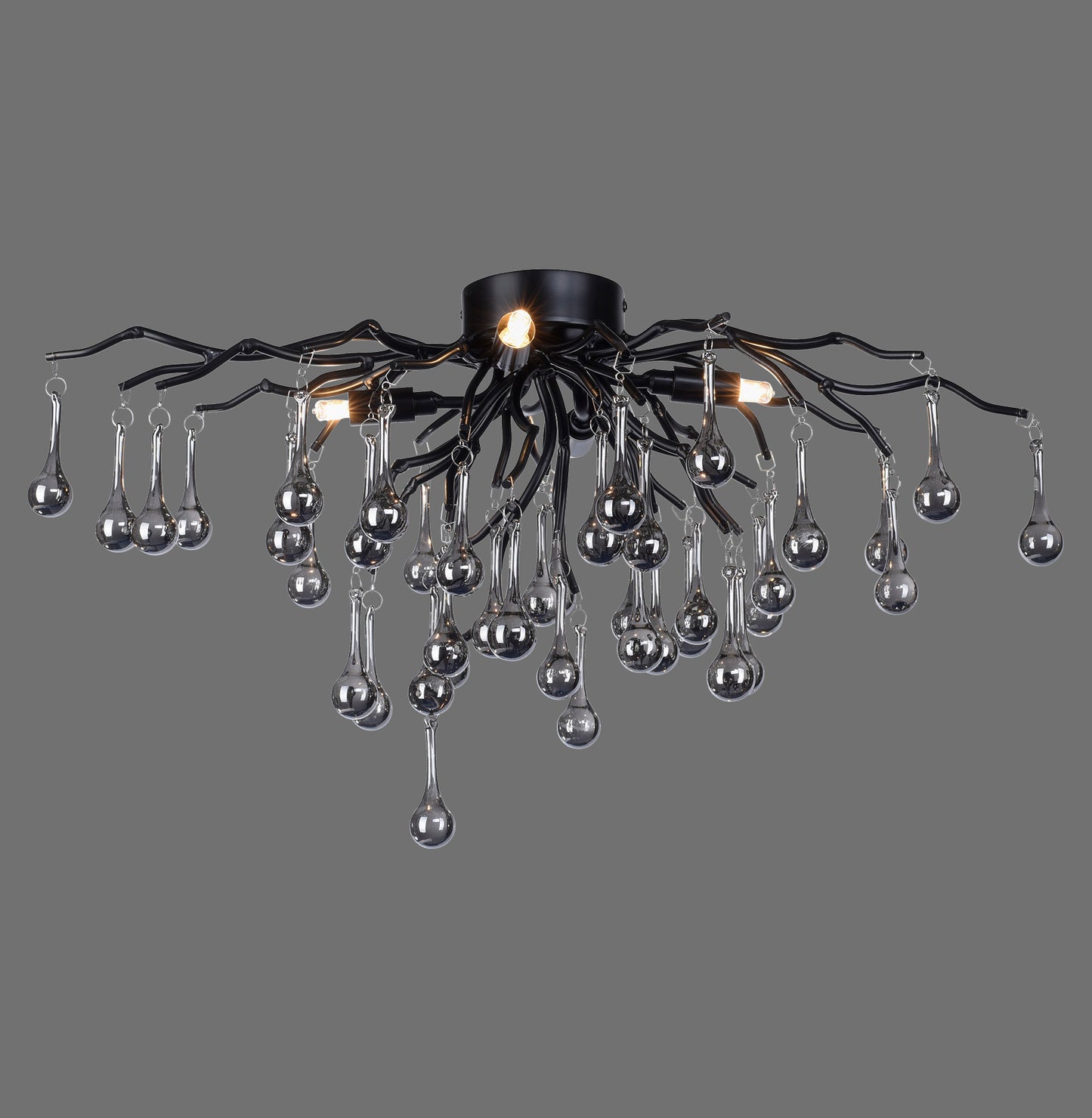 Icicle - Ceiling Light - Black - By Paul Neuhaus - (8090-18)