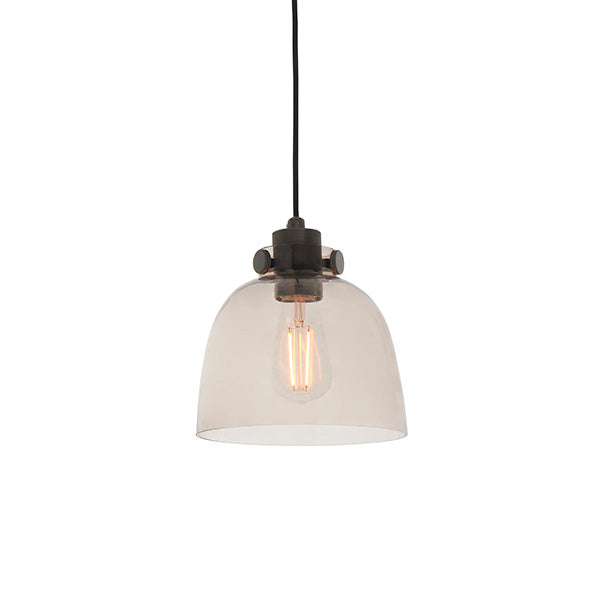 Urban Pendant - Smokey Grey Glass