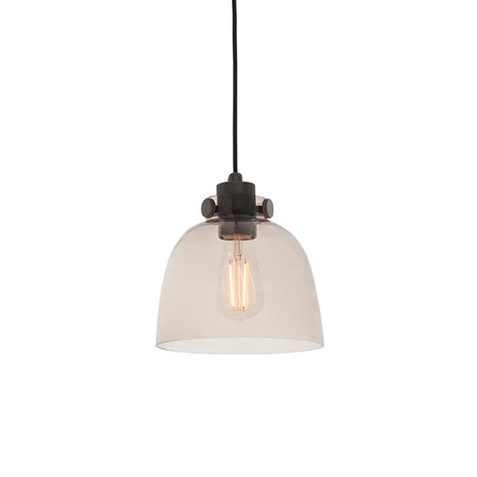 Urban Pendant - Smokey Grey Glass