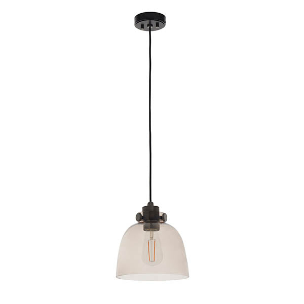 Urban Pendant - Smokey Grey Glass